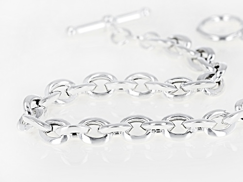 Sterling Silver 6MM Rolo Link Bracelet - Size 7.5