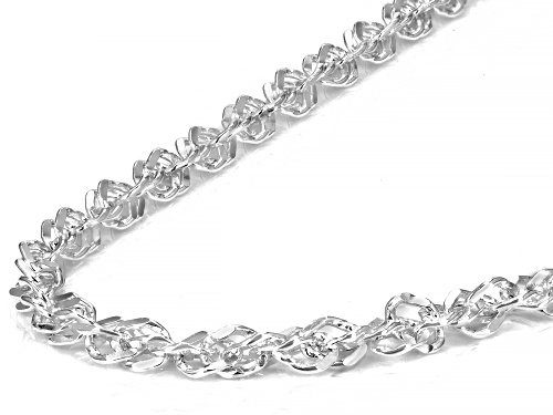 Sterling Silver Singapore Link 20 Inch Chain - Size 20