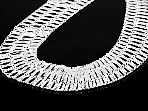 Sterling Silver Multistrand 18 Inch Necklace - Size 18