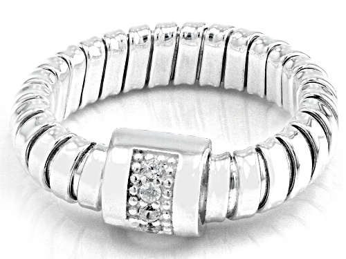 Sterling Silver Bella Luce® 5mm Tubogas Ring - Size 6