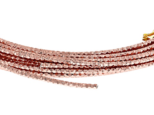 Aluminum Round appx 2mm Wire in Rose Gold Tone appx 5M in length