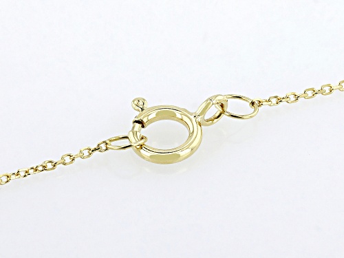 7-7.5mm White Cultured Freshwater Pearl 14k Yellow Gold Pendant with Chain