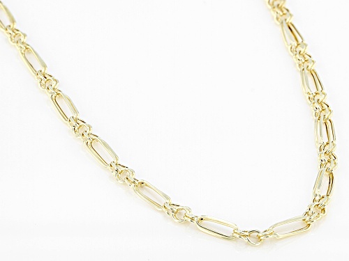 10K Yellow Gold 2.9MM Double Figaro Chain - Size 20