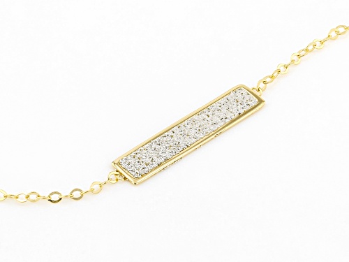 10K Yellow Gold Brilliamo™ Bar Bracelet - Size 7
