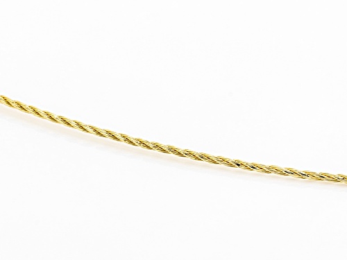 10K Yellow Gold 0.7MM Omega Cable Flex Chain - Size 18