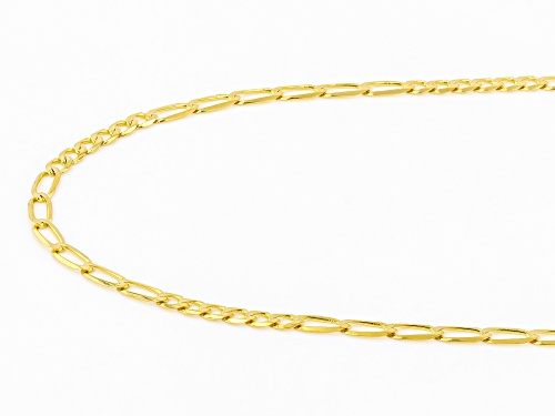 10K Yellow Gold 2.3MM Diamond-Cut Curb Chain - Size 18