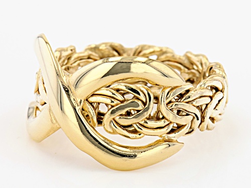10K Yellow Gold Byzantine Infinity Ring - Size 8