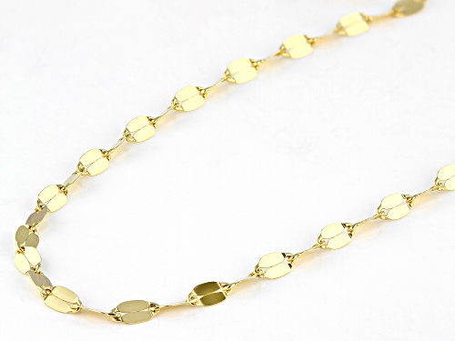 14K Yellow Gold Valentino 18 Inch Chain - Size 18