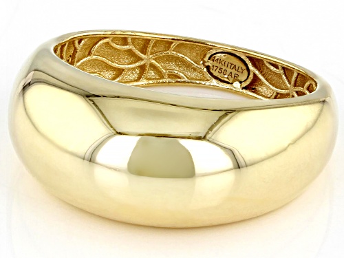 14K Yellow Gold High Polished Domed Ring - Size 7