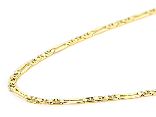 Splendido Oro™ 14k Yellow Gold Mariner Mirror Station Necklace - Size 18