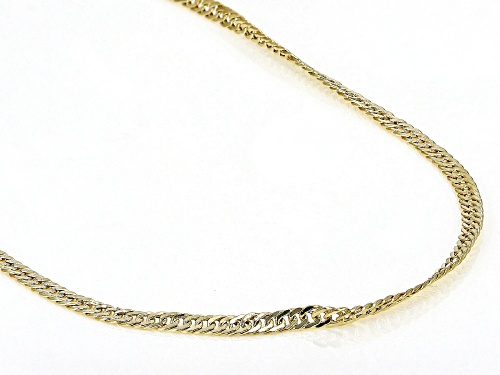 10K Yellow Gold 2.8MM Singapore Chain 20