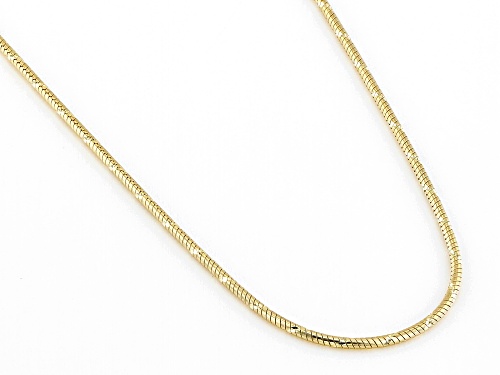 Splendido Italian Jewelry™ 10k Yellow Gold Spiral Diamond-Cut Snake 20 Inch Chain - Size 20