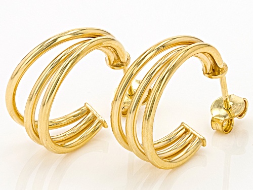 Splendido Oro (TM) Divino 14k Yellow Gold With a Sterling Silver Core 11/16