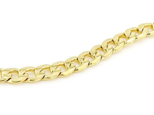 Oro Divino 14k Yellow Gold With a Sterling Silver Core 5mm Curb Link Bracelet - Size 7.25
