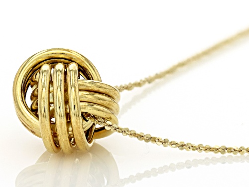 Splendido Italian Jewelry™ 10k Yellow Gold Love Knot 18 Inch Necklace - Size 18