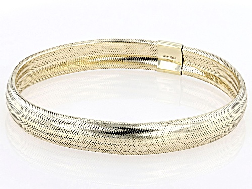 Splendido Italian Jewelry™ 10k Yellow Gold 8mm Mesh Stretch Bracelet