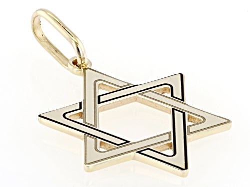 10k Yellow Gold Star of David Pendant