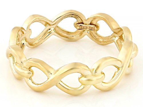 14k Yellow Gold Infinity Band Ring - Size 7