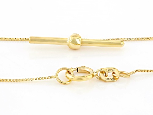Stefano Oro® 14k Yellow Gold T-Bar Necklace - Size 20
