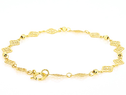 Stefano Oro® 14k Yellow Gold Filigree Marquise Bracelet - Size 7.5
