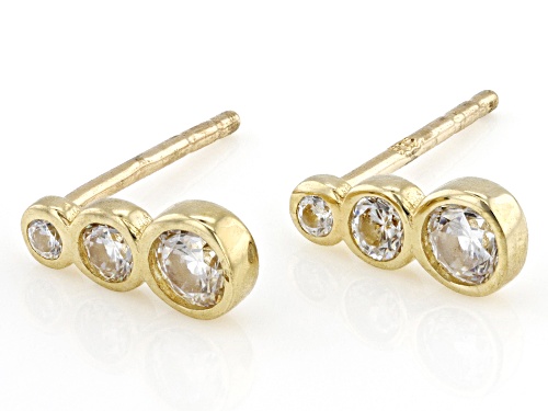 14k Yellow Gold 0.25ctw Bella Luce® Graduated Stud Earrings