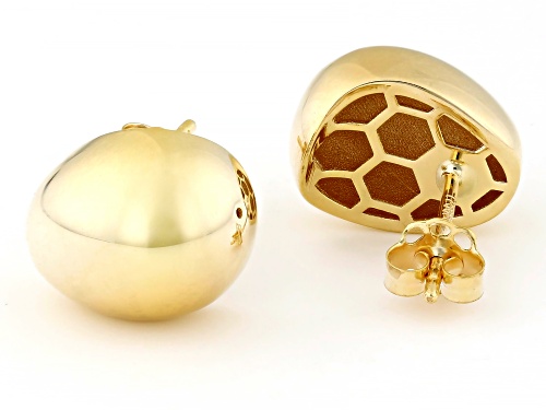 Splendido Italian Jewelry™ 10k Yellow Gold Dome Stud Earrings