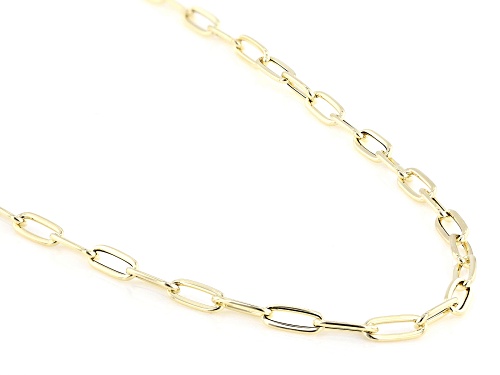 Splendido Italian Jewelry™ 10k Yellow Gold 3mm Paperclip 18 Inch Chain - Size 18