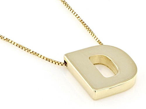 Splendido Italian Jewelry™ 10k Yellow Gold Block Letter 