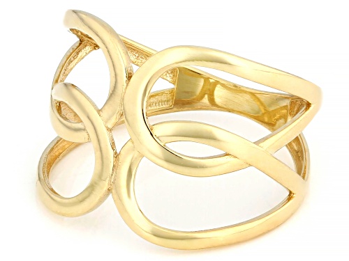 10k Yellow Gold Open Knot Ring - Size 10