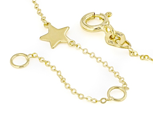 Splendido Italian Jewelry™ 10k Yellow Gold Star Station 7-8