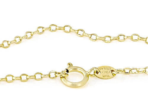 Splendido Italian Jewelry™ 10k Yellow Gold 1.7mm Rolo Chain - Size 20