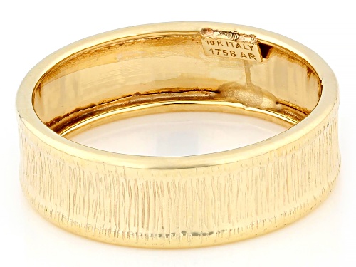 Splendido Italian Jewelry™ 10k Yellow Gold Textured Band Ring - Size 7