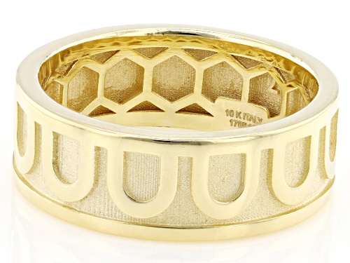 Splendido Italian Jewelry™ 10k Yellow Gold Coliseum Band Ring - Size 6