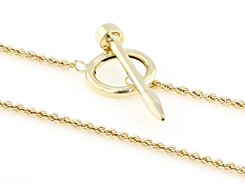 Splendido Italian Jewelry™ 10k Yellow Gold Arrow Lariat Necklace - Size 20
