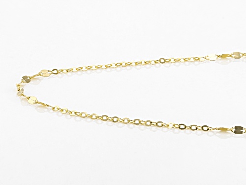 14k Yellow Gold 2MM Designer Rolo 24 inch Chain Necklace - Size 24