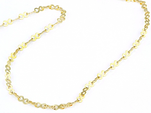 10K Yellow Gold 3.2MM Infinity Link Chain - Size 20