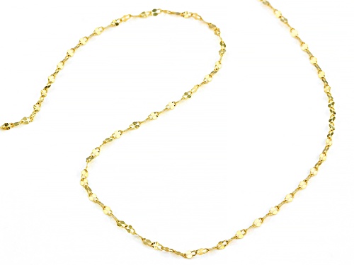 10k Yellow Gold 1.5mm Designer Lumina Link Necklace 20 Inches - Size 20