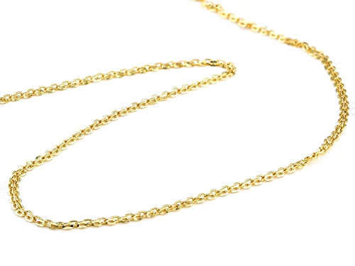 10K Yellow Gold 2.10MM Diamond-Cut Bismark Necklace 20 Inches - Size 20