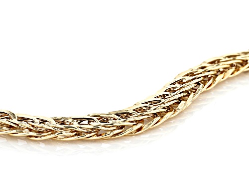 10K Yellow Gold Woven Link 8 Inch Bracelet - Size 8
