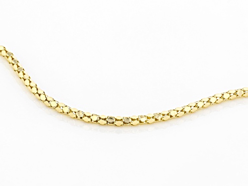10K Yellow Gold 2.10MM Popcorn Link Bracelet - Size 8