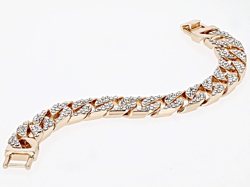 Glass Copper-Nickel Chain Bracelet Gold Tone Plated