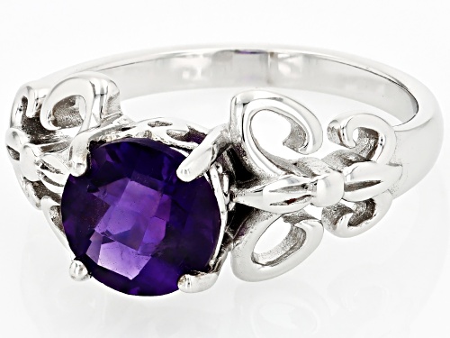 Amethyst Sterling Silver Ring 1.62Ctw - Size 7