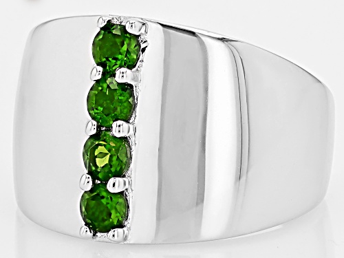 Chrome Diopside Platineve Ring 0.68Ctw - Size 8