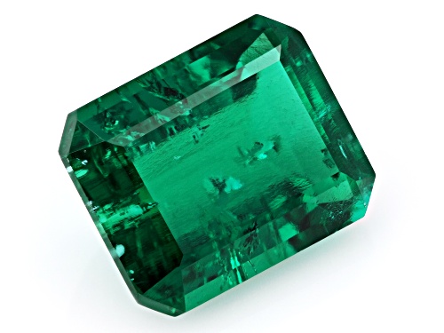 Lab Created Emerald Loose Gemstone Octagon 9x7mm Single, 2CTW Minimum