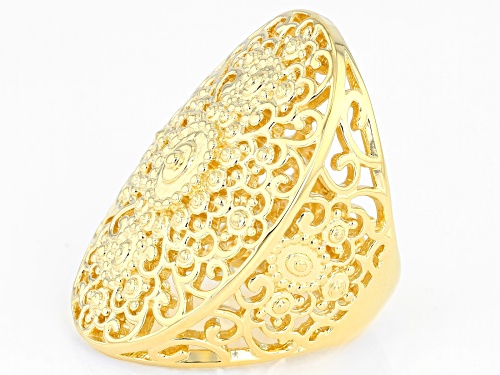 Global Destinations™ 18K Yellow Gold Over Sterling Silver Ring - Size 8