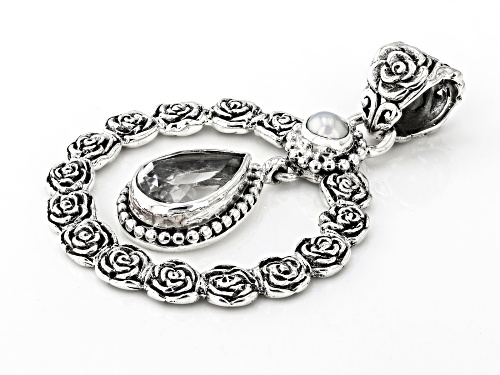 Artisan Collection of Bali™ White Topaz & Cultured Freshwater Pearl Sterling Silver Pendant