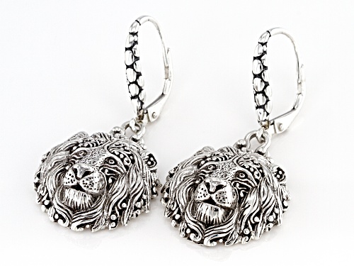 Artisan Collection Of Bali™ Silver Lion Dangle Earrings