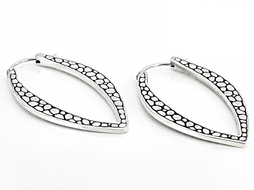 Artisan Collection of Bali™ Sterling Silver Watermark Hoop Earrings