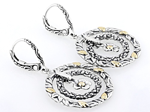 Artisan Collection of Bali™ Sterling Silver With 18K Gold Accents Circle Earrings