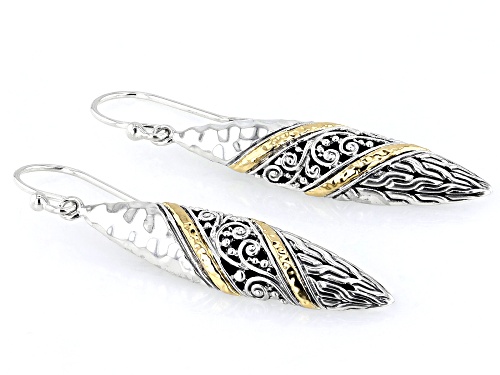 Artisan Collection of Bali™ Sterling Silver With 18K Yellow Gold Accent Dangle Earrings